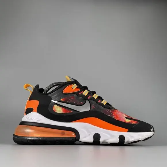 Nike Air Max 270 React Supernova 2020 Men’s 8.5 Orange Running Sneakers Athletic - Picture 5 of 9
